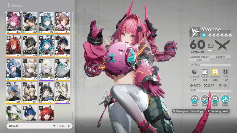 Arknights: Endfield Accounts ASIA | Level 47 | 1 Limit+2 Sign | Yvonne, Ardelia, Ember, Last Ride | MC Male | AKE207B 3