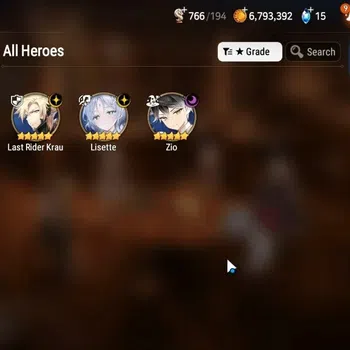Epic Seven Accounts Mid-Tier GLOBAL UnVerif|New Era|3 ML(Lisete,Last Rider Krau,Zio)+Lidica,Tenebria,Landy,Etc|Poh ON|Abys F