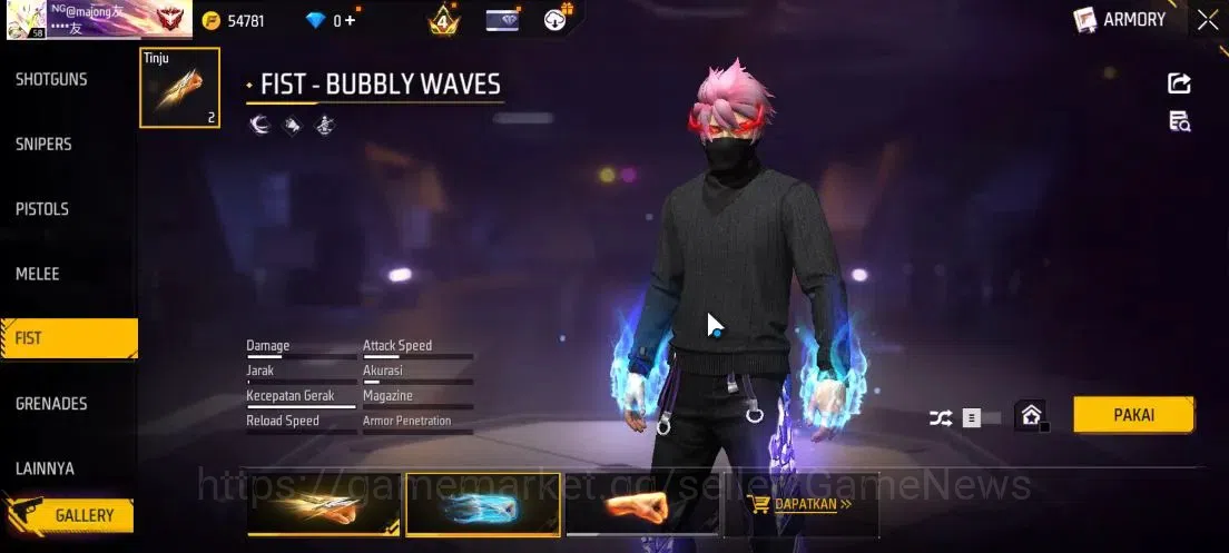 Free Fire Accounts Indonesia|M1887 Emerald Power|AK47 Blue Flame Drac image 10