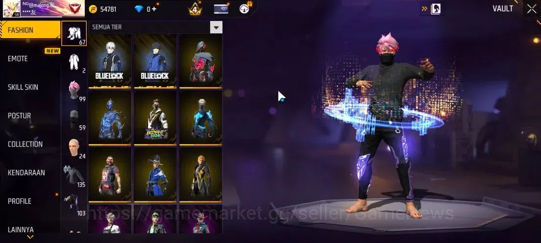 Free Fire Accounts Indonesia|M1887 Emerald Power|AK47 Blue Flame Drac image 11