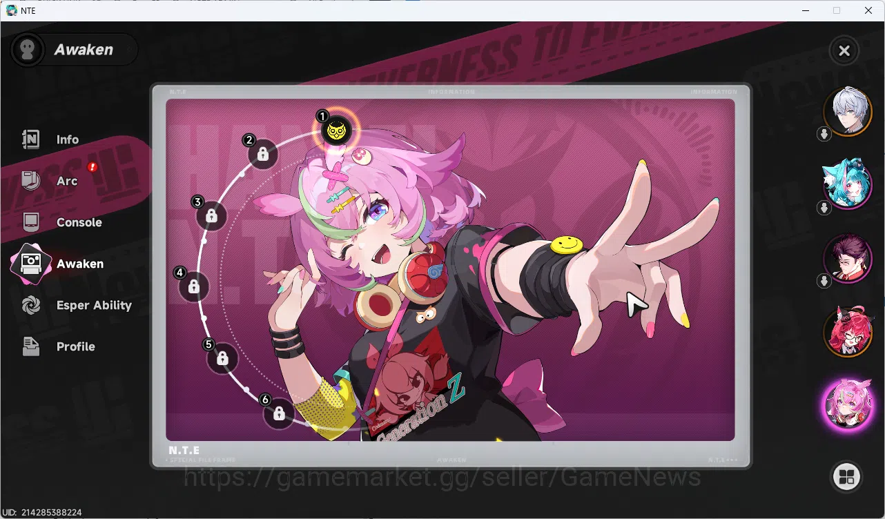 Neverness to Everness Accounts Server NA|HL 3|Fresh Starter 1 SSR Limited Nanally image 4