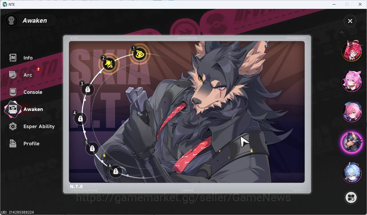 Neverness to Everness Accounts Server NA|HL 3|Fresh Starter 1 SSR Limited Nanally image 6