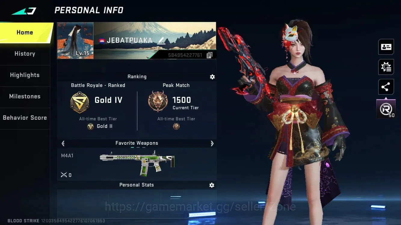 Blood Strike Accounts ASIA|EternalUzi-Scorpius|10Legendary Guns |Gold IV image 1