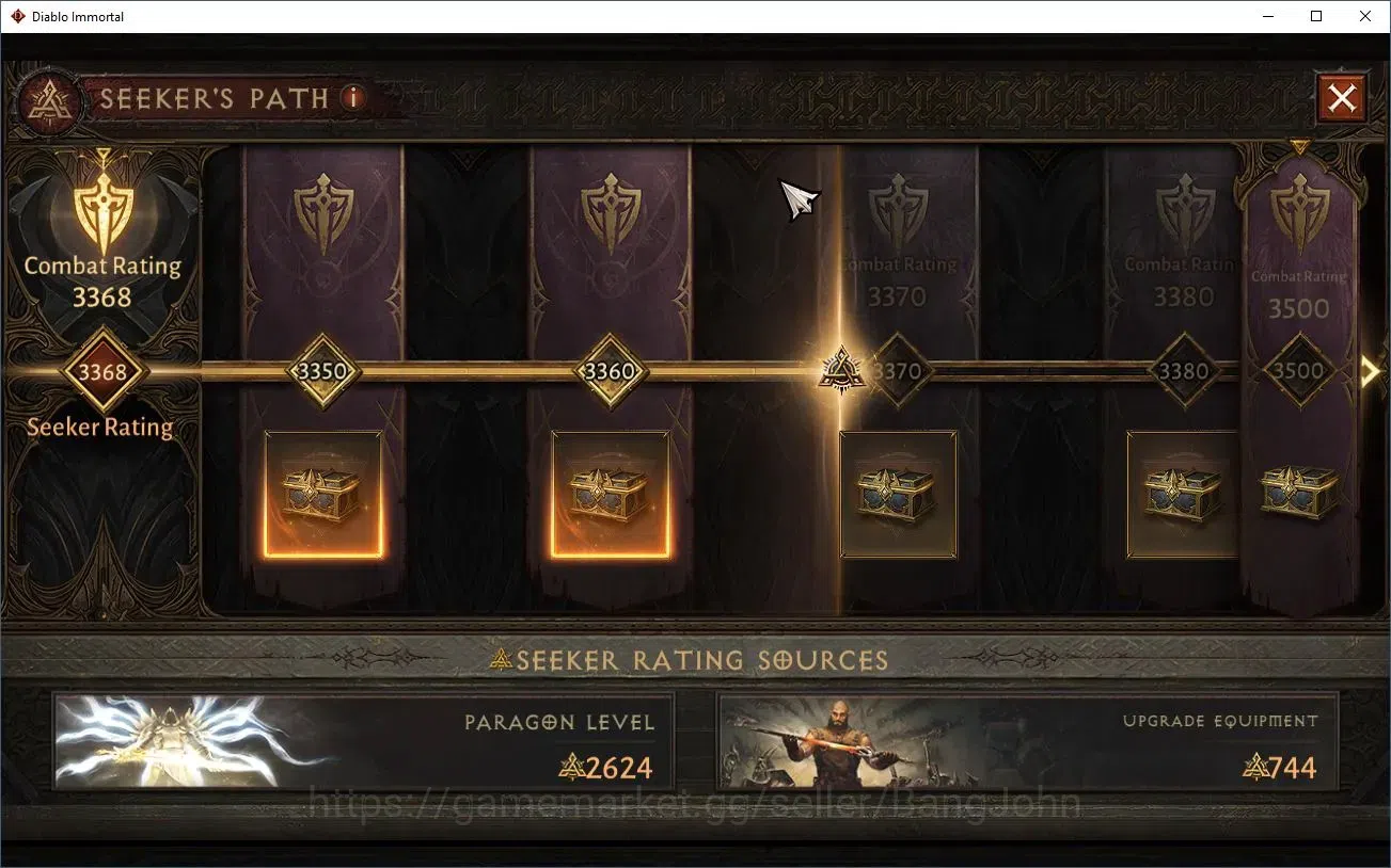 Diablo Immortal Accounts Mid-Tier SEA - Anu |60 (1062) Barbarian-Maledictor|CR 47k|Reso 660|Inferno 7|2 5