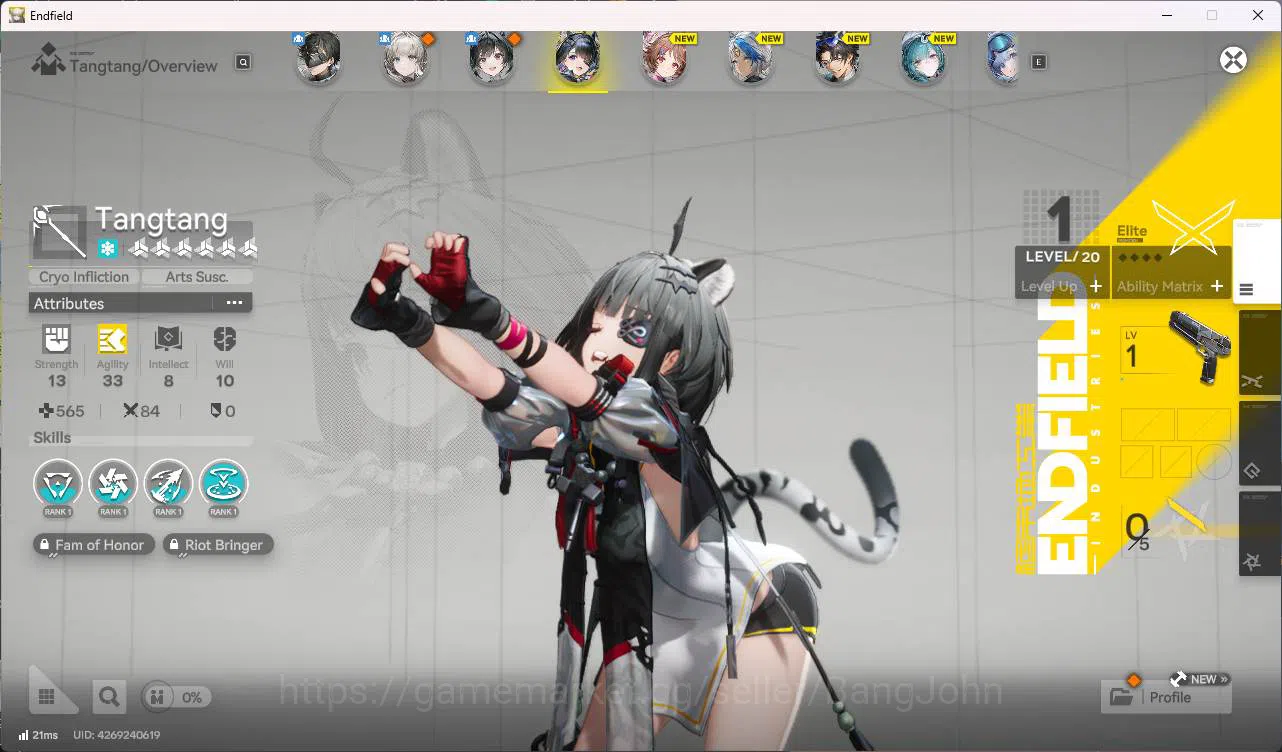 Arknights: Endfield Accounts ASIA | starter, tang tang, Ardelia, WP 6s 1 for si image 2