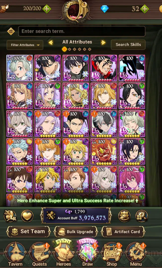 The Seven Deadly Sins: Grand Cross Accounts ASIA|3,9M CC|1 LR,7 UR+Many Collab |Elizabeth,ODK3 image 3