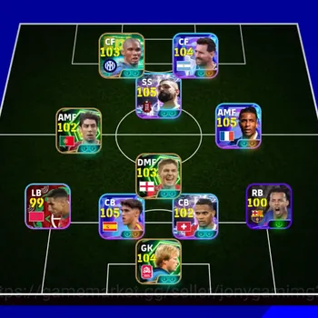 eFootball Accounts Legends & Iconic Players Android | 20+ High Rated Players | Messi 104, Suárez 105, Eto’o 103 | Team