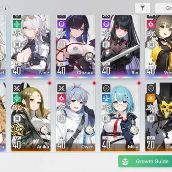 Chaos Zero Nightmare Accounts Global|Lv 41| 7 SSR |SerenielM1,Chizuru,Nine,Rin,Veronica,Mei Lin,Orlea| 12 SR