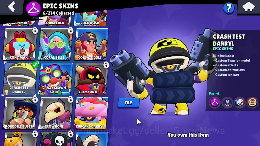 Brawl Stars Accounts 1404 Trophy|19 Brawlers 2Max|Edgar FullBuffies,Bo| image 11