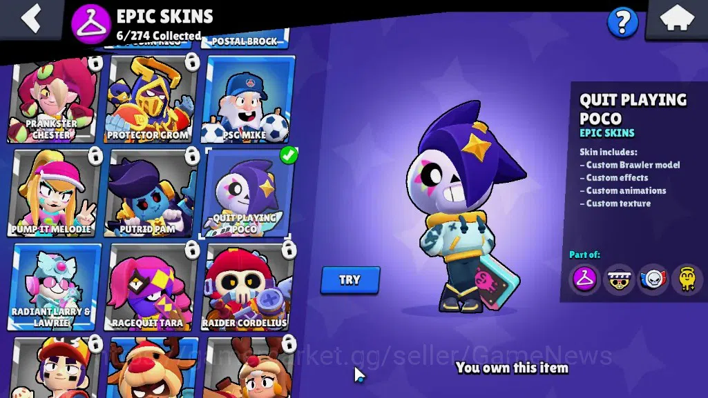 Brawl Stars Accounts 1404 Trophy|19 Brawlers 2Max|Edgar FullBuffies,Bo| image 13