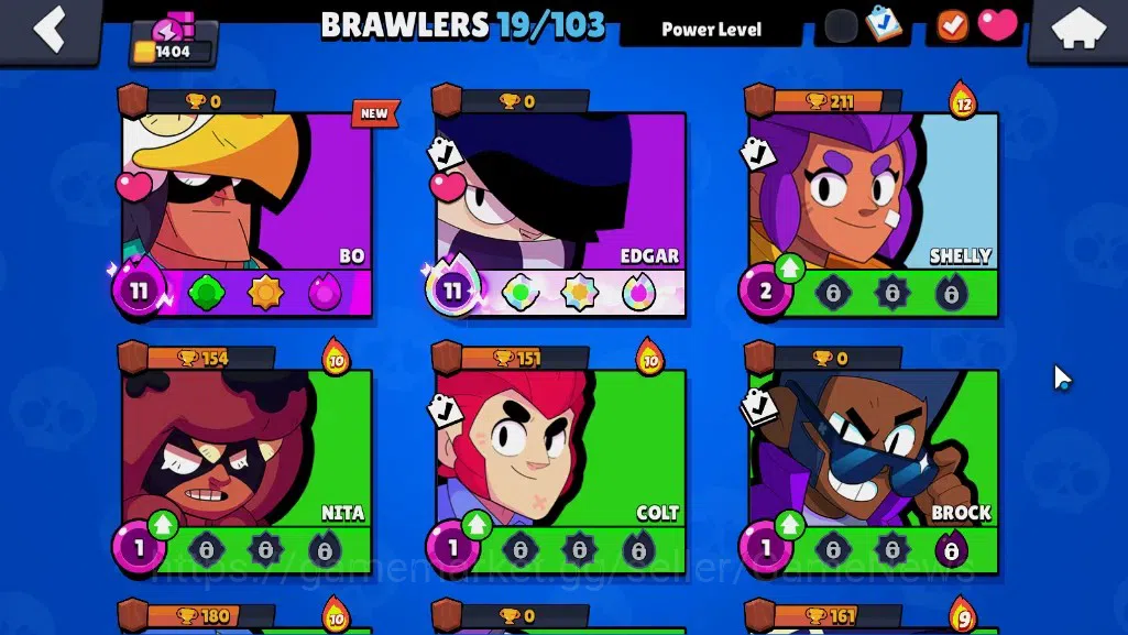 Brawl Stars Accounts 1404 Trophy|19 Brawlers 2Max|Edgar FullBuffies,Bo| image 7