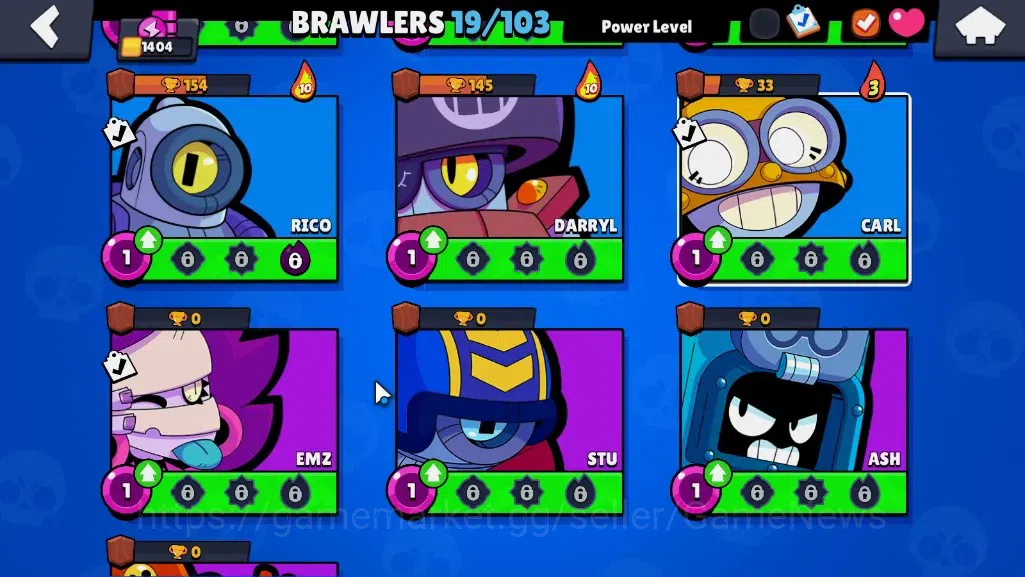 Brawl Stars Accounts 1404 Trophy|19 Brawlers 2Max|Edgar FullBuffies,Bo| image 9