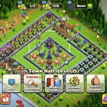 Clash of Clans Accounts High-End TH 15-BH 9|LV 152|HH 9|Limited Skin|BK 77,AQ 82,GW 56,MP 59,RC 30,DD 3|BM 13,BC 15|1,1K
