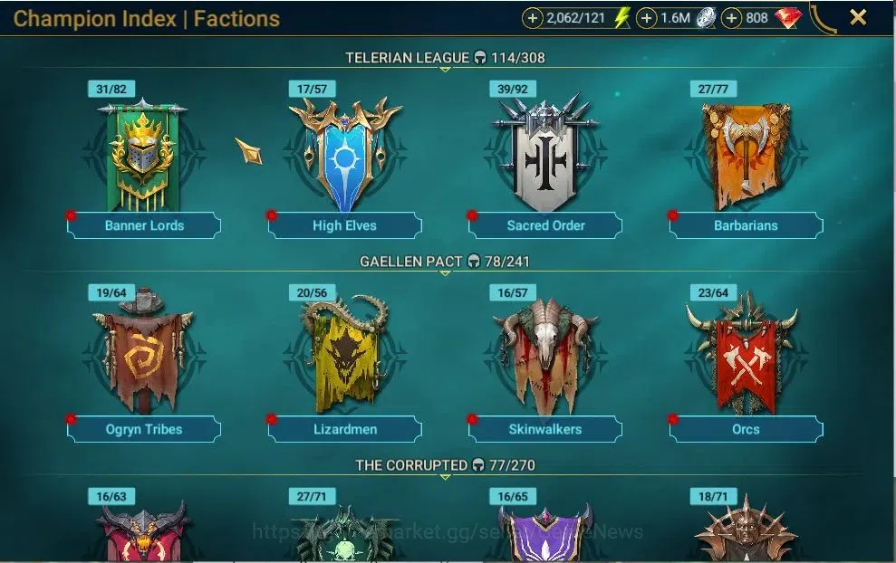Raid: Shadow Legends Accounts Lv51 646K Power|1 Mythic(Siegfrund)|19 Legend(SunW image 10