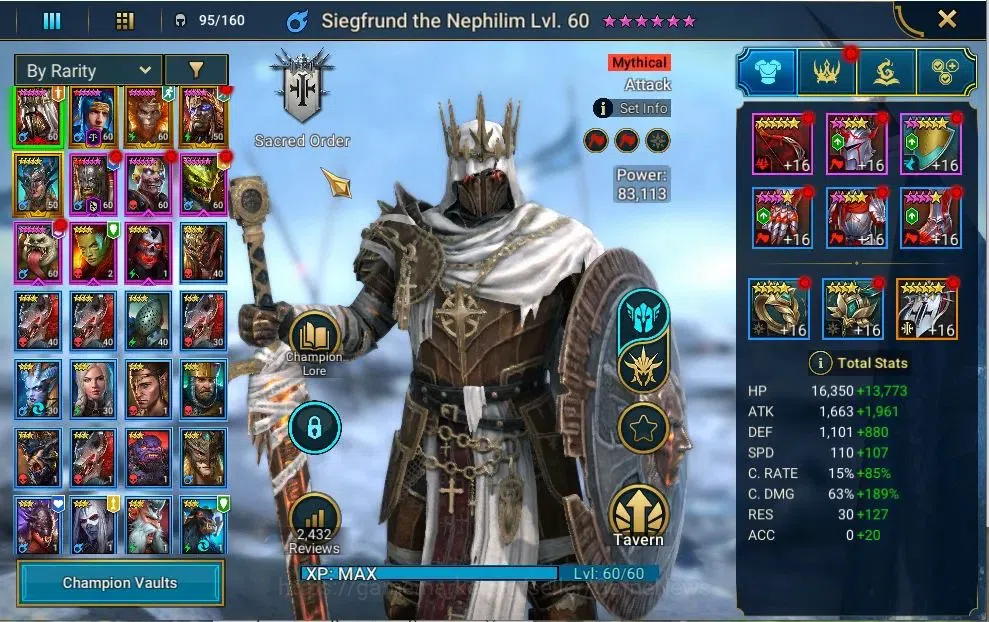 Raid: Shadow Legends Accounts Lv51 646K Power|1 Mythic(Siegfrund)|19 Legend(SunW image 3