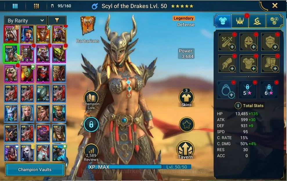 Raid: Shadow Legends Accounts Lv51 646K Power|1 Mythic(Siegfrund)|19 Legend(SunW image 6