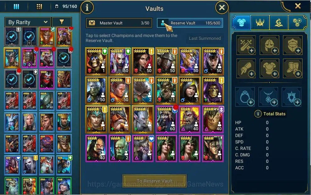 Raid: Shadow Legends Accounts Lv51 646K Power|1 Mythic(Siegfrund)|19 Legend(SunW image 8