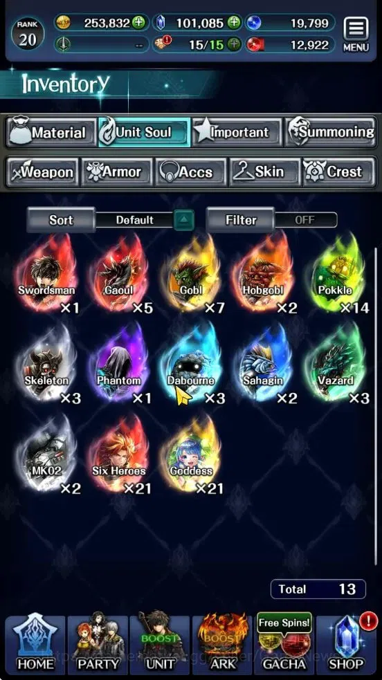 Last Cloudia Accounts GLOBAL|Rank 20|100k Crystal|Collab (Goddess Tilith image 11