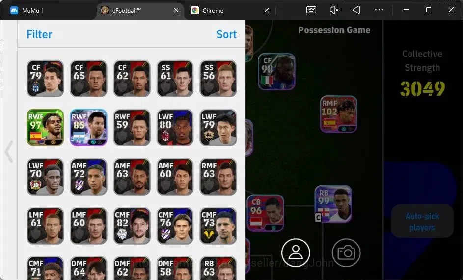 eFootball Accounts Mobile|PW 3049|Bigtime Kvaratskhella|Epic Shevchen image 2
