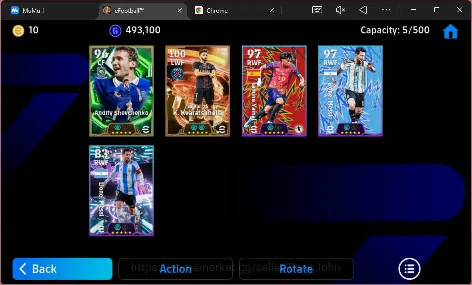 eFootball Accounts Mobile|PW 3049|Bigtime Kvaratskhella|Epic Shevchen image 3