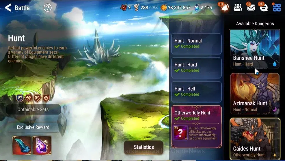 Epic Seven Accounts High-End GLOBAL UnVerif|7 ML(RihanaNLuciella,RoLight,Straze,WOTM Tenebria,etc)+Rinak,Setsuka,etc|PoH 16