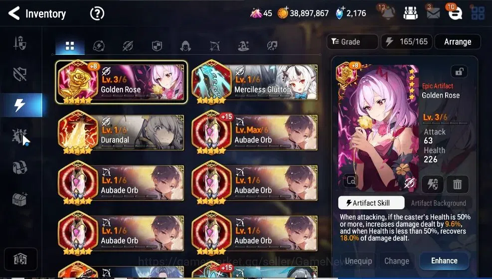 Epic Seven Accounts High-End GLOBAL UnVerif|7 ML(RihanaNLuciella,RoLight,Straze,WOTM Tenebria,etc)+Rinak,Setsuka,etc|PoH 20