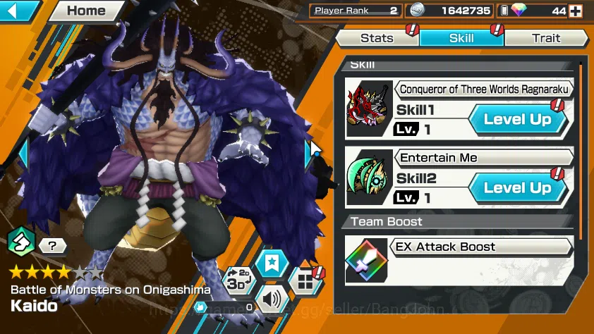 One Piece Bounty Rush Accounts GLOBAL| EX 5| PR 2|Legend Garp,T5E Nusjuro,BMO Kai image 4