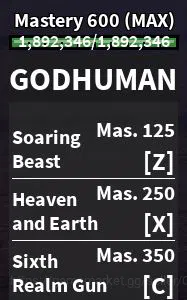 Roblox Accounts Blox Fruit |Lv Max + Dough,GodHuman|10M Beli 42K Frag|2 Myth Weap 5 Legend Fruit |Human V1|Unverif(RBL942) 12