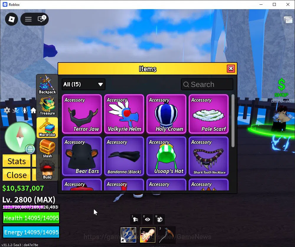 Roblox Accounts Blox Fruit |Lv Max + Dough,GodHuman|10M Beli 42K Frag|2 Myth Weap 5 Legend Fruit |Human V1|Unverif(RBL942) 5