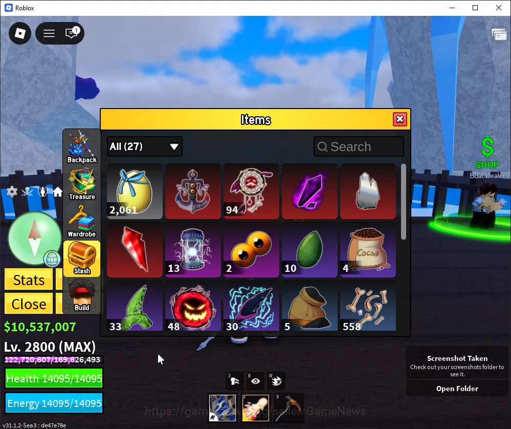 Roblox Accounts Blox Fruit |Lv Max + Dough,GodHuman|10M Beli 42K Frag|2 Myth Weap 5 Legend Fruit |Human V1|Unverif(RBL942) 7