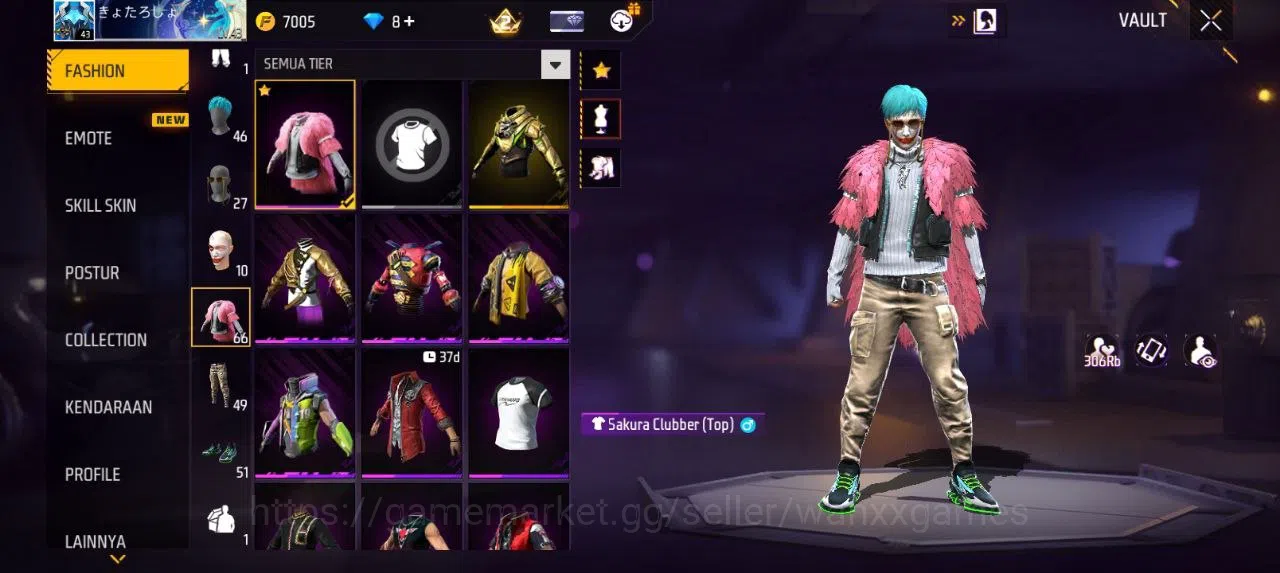 Free Fire Accounts Indonesia | EVOGUN 2 XM8 LVL 2, SG STERLING LVL 4 VAULT 65 EMOTE 9 TAS 11 SKYWING 1 WEAPON 67 | W709 2