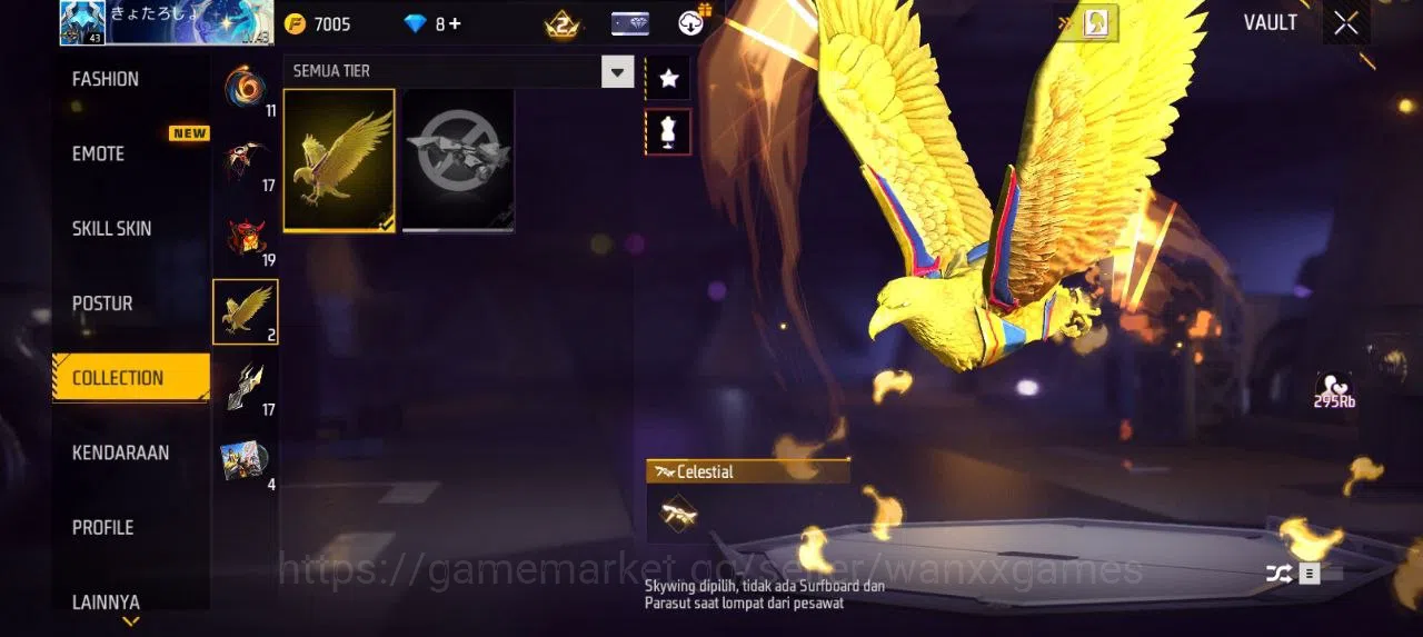 Free Fire Accounts Indonesia | EVOGUN 2 XM8 LVL 2, SG STERLING LVL 4 VAULT 65 EMOTE 9 TAS 11 SKYWING 1 WEAPON 67 | W709 4