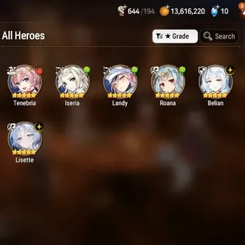 Epic Seven Accounts Starter Global Unverif|Starter Clear Prologue|2ML(Belian,Lisette)+4*5RGB|PoH+Bless ON|Resource