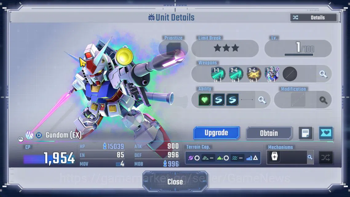 SD Gundam G Generation ETERNAL Accounts [Global] 119K DM|12 UR|Aerial, Narrative A-Pack LB image 6