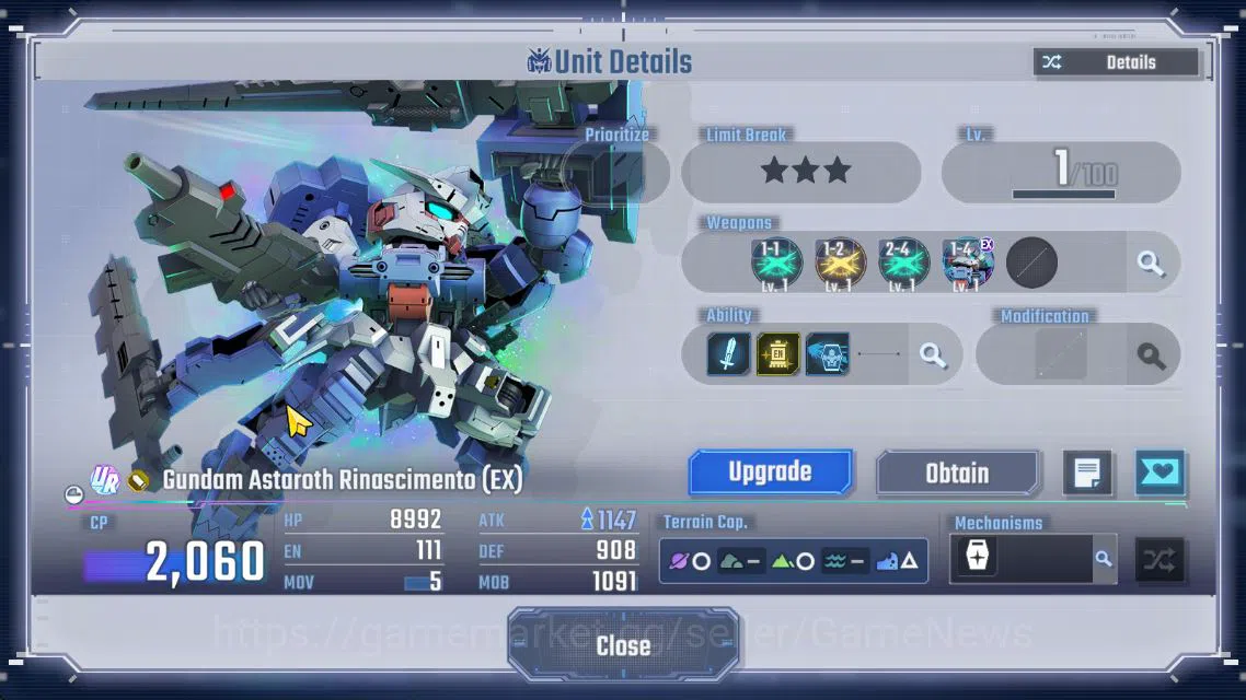 SD Gundam G Generation ETERNAL Accounts [Global] 119K DM|12 UR|Aerial, Narrative A-Pack LB image 9