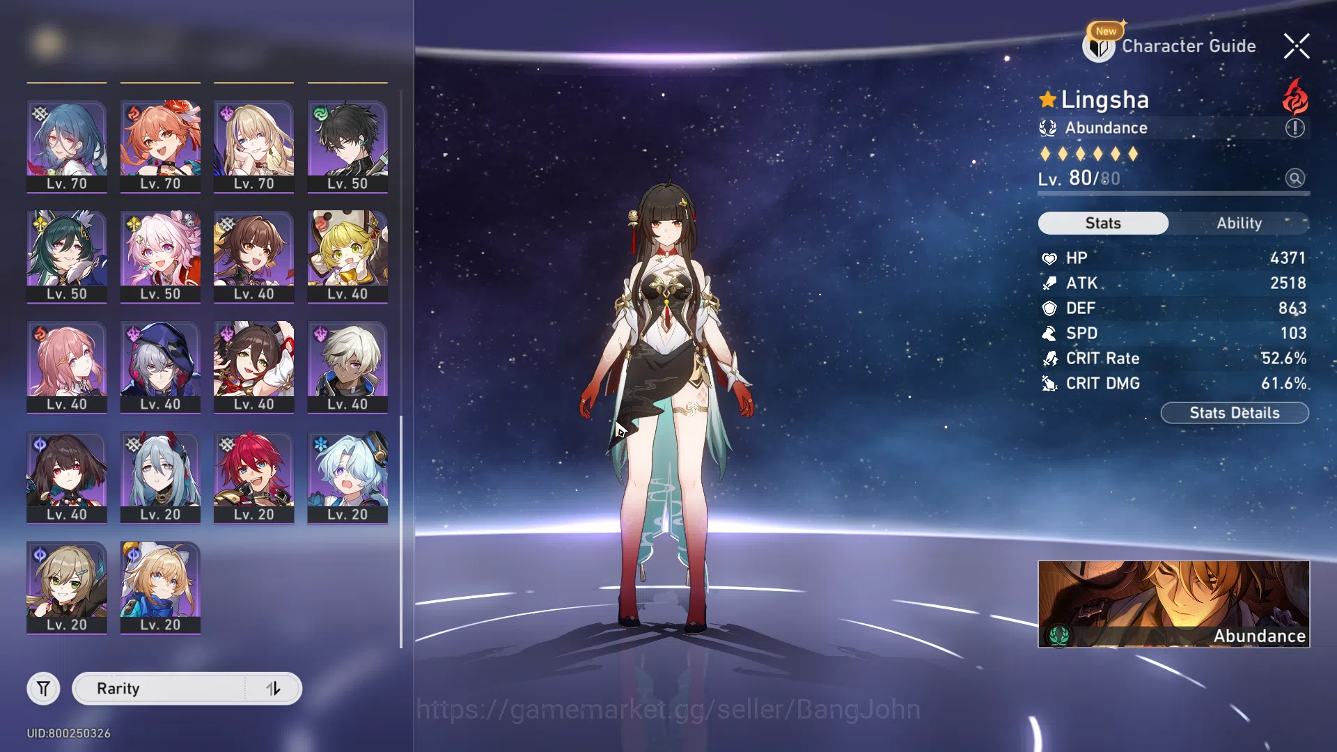 Honkai Star Rail Accounts Others ASIA | TL 70 | 16 limited | Castorice S1 | Lingsha | Ruan Mei | Fu Xuan | Fire Fly | HSR028B 4