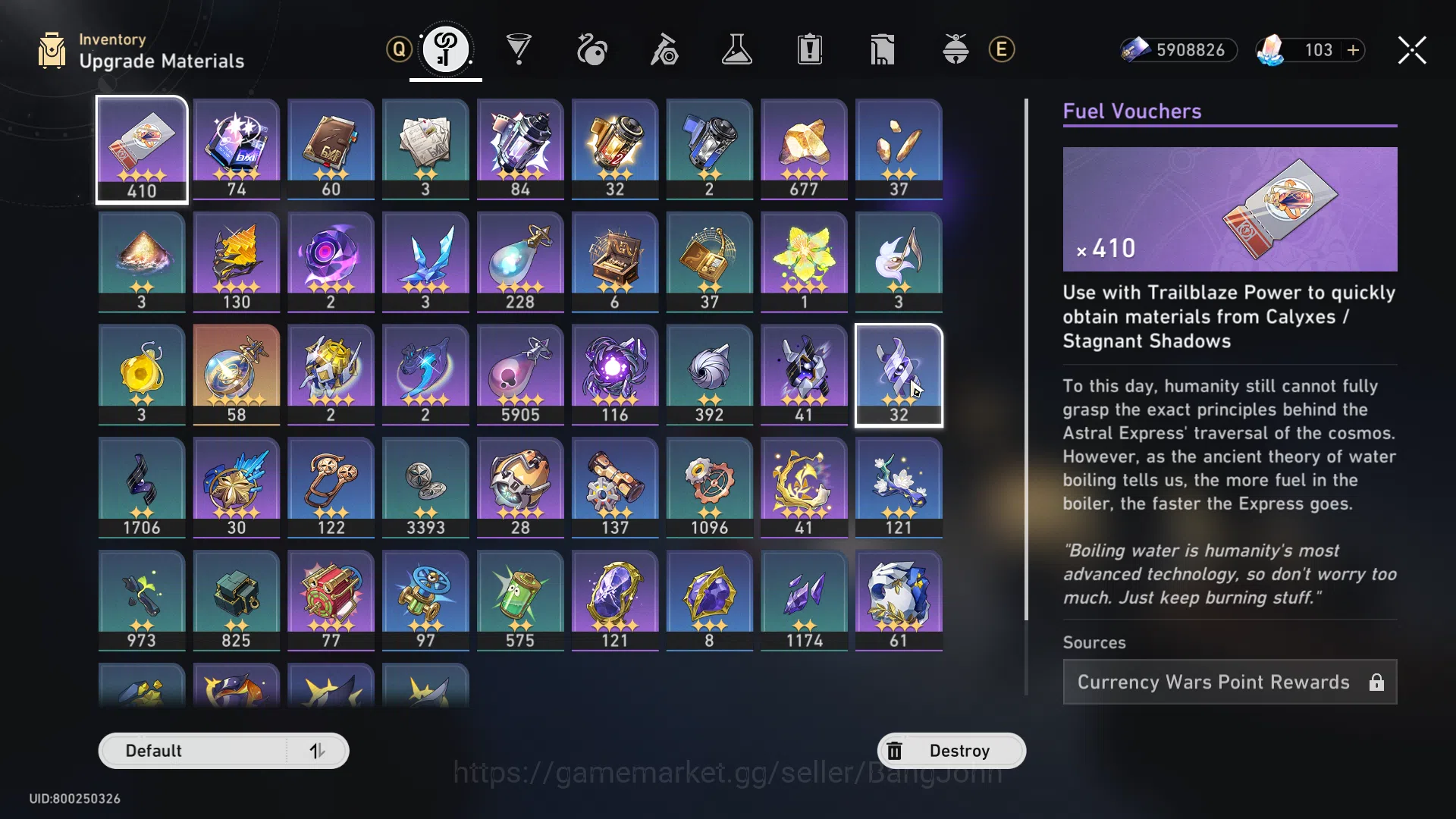 Honkai Star Rail Accounts Others ASIA | TL 70 | 16 limited | Castorice S1 | Lingsha | Ruan Mei | Fu Xuan | Fire Fly | HSR028B 6
