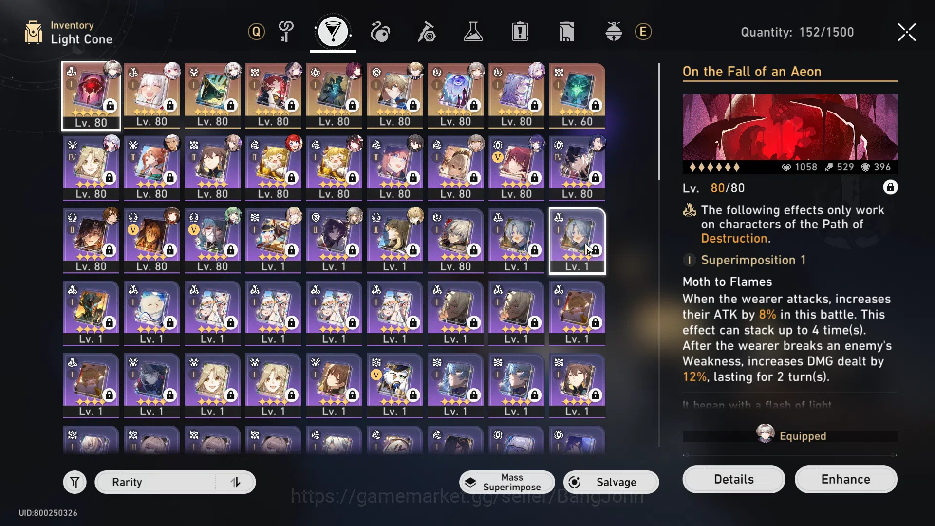 Honkai Star Rail Accounts Others ASIA | TL 70 | 16 limited | Castorice S1 | Lingsha | Ruan Mei | Fu Xuan | Fire Fly | HSR028B 7