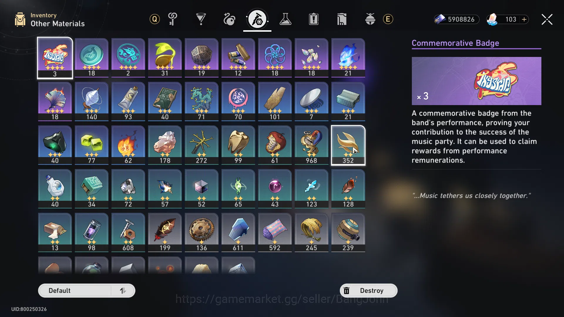Honkai Star Rail Accounts Others ASIA | TL 70 | 16 limited | Castorice S1 | Lingsha | Ruan Mei | Fu Xuan | Fire Fly | HSR028B 9