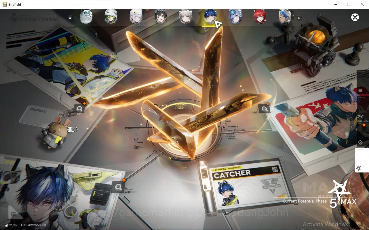 Arknights: Endfield Accounts ASIA | lv 56, ember, Yvonne, last rite, Ardelia, pogra WP 6s 9 more detail check SS AKE134B 10