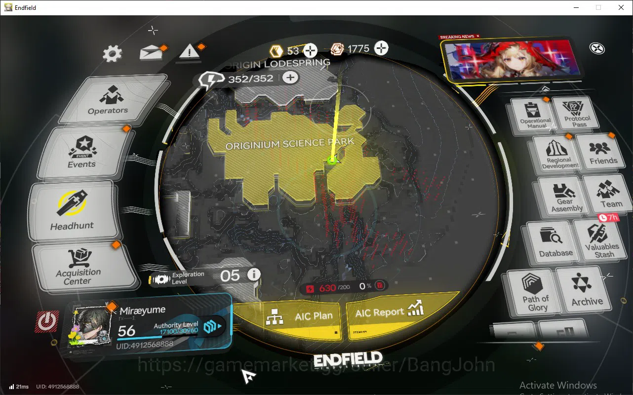 Arknights: Endfield Accounts ASIA | lv 56, ember, Yvonne, last rite, Ardelia, pogra WP 6s 9 more detail check SS AKE134B 2
