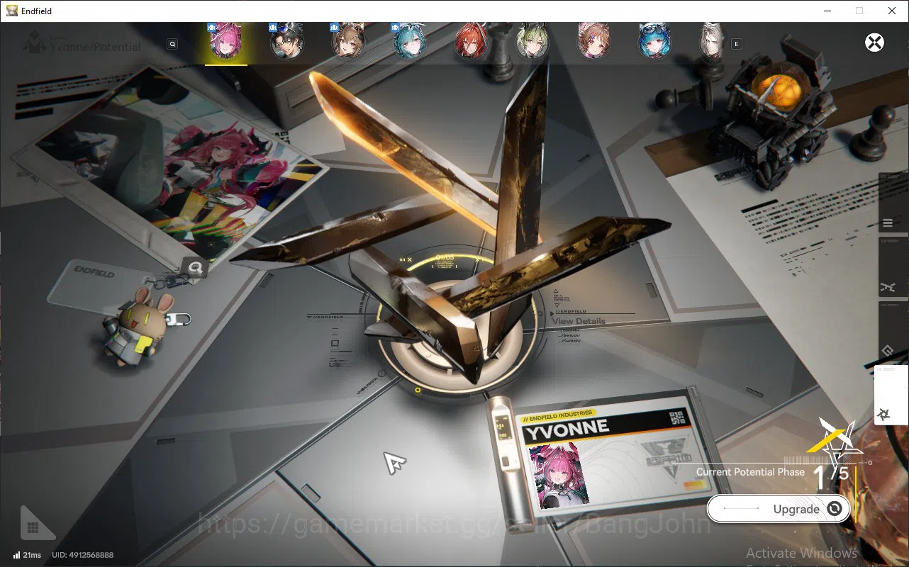 Arknights: Endfield Accounts ASIA | lv 56, ember, Yvonne, last rite, Ardelia, pogra WP 6s 9 more detail check SS AKE134B 5