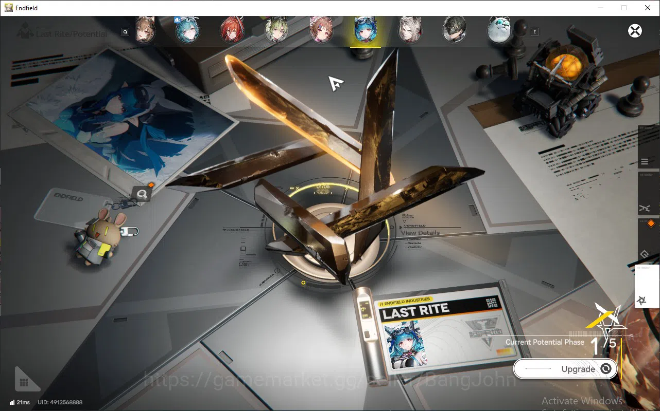 Arknights: Endfield Accounts ASIA | lv 56, ember, Yvonne, last rite, Ardelia, pogra WP 6s 9 more detail check SS AKE134B 8