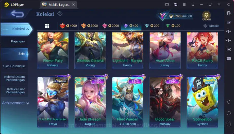 Mobile Legends: Bang Bang Accounts Hero 132|Skin 253|KOF Karina,Sanrio Floryn,Champ L image 7