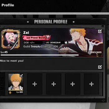 BLEACH: Soul Resonance Accounts Nuverse SEA|Lv.45|5 SSR 2 Sign