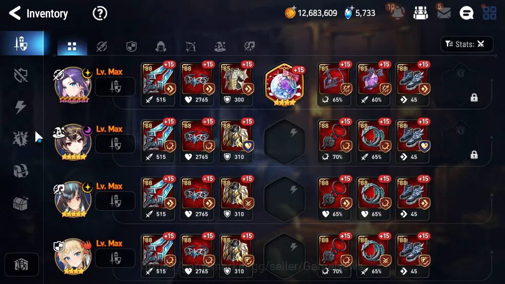Epic Seven Accounts GLOBAL Unverif|New Era|4 ML (LOT Scales,NM Luna,R  image 12