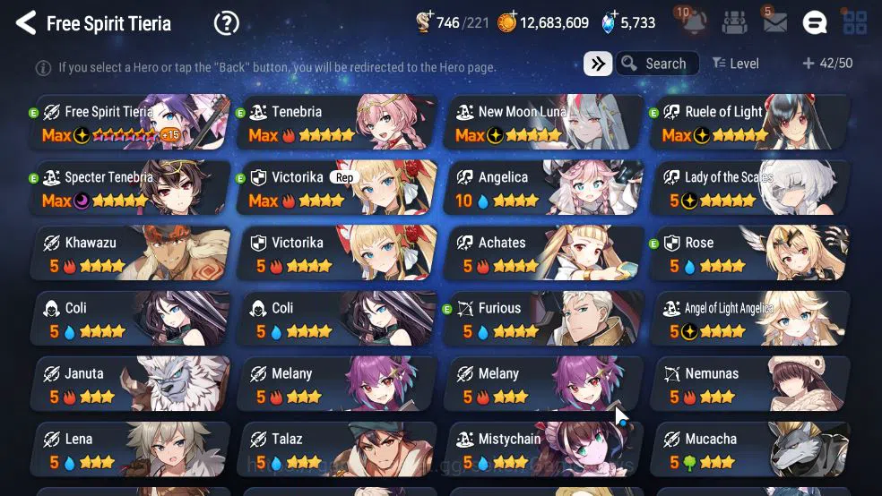 Epic Seven Accounts GLOBAL Unverif|New Era|4 ML (LOT Scales,NM Luna,R  image 18