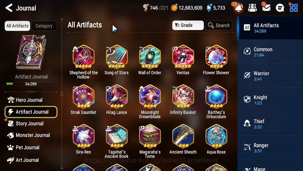 Epic Seven Accounts GLOBAL Unverif|New Era|4 ML (LOT Scales,NM Luna,R  image 8