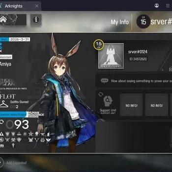 Arknights Accounts Starter Global |Lv,15 Starter|1 Alter + 5 STD|Silver Ash|Ebenholz,Qlubal,Thoms,Magallan,Ascalon|Check SS
