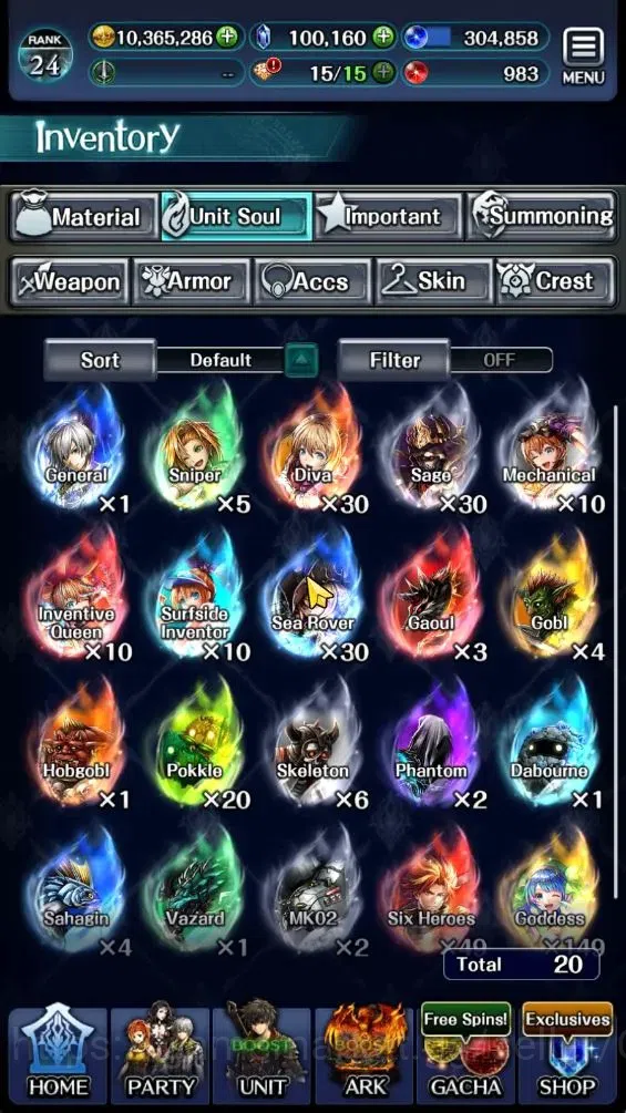 Last Cloudia Accounts GLOBAL|Rank 24|100K Crystal|Collab B Frontier(G Ti image 11